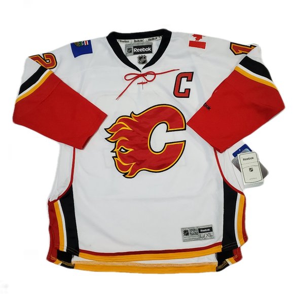 Youth Reebok Calgary Flames #12 Jarome Iginla Jersey - Picture 1 of 7